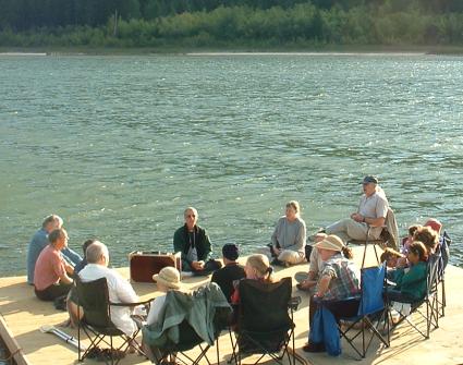 Devotees on the Dock